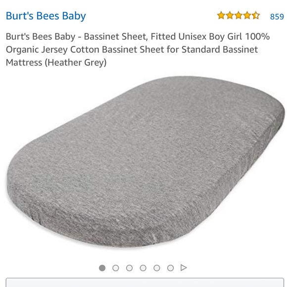 Burt’s Bees Bassinet Sheet - Picture 2 of 3